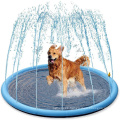 67" Water Fun Kids Sprinkler Splash Play Mat Pet Sprinkler Pad For Dogs Cats Kids